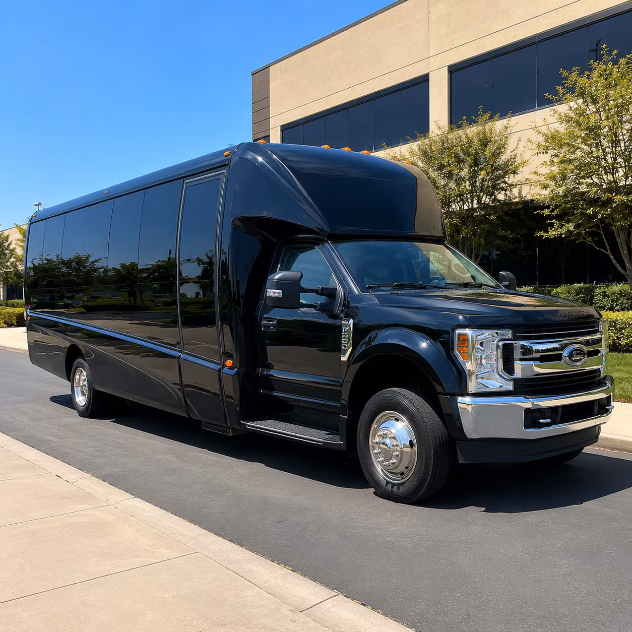Brownsville Airport Shuttle & Transportation party bus exterior