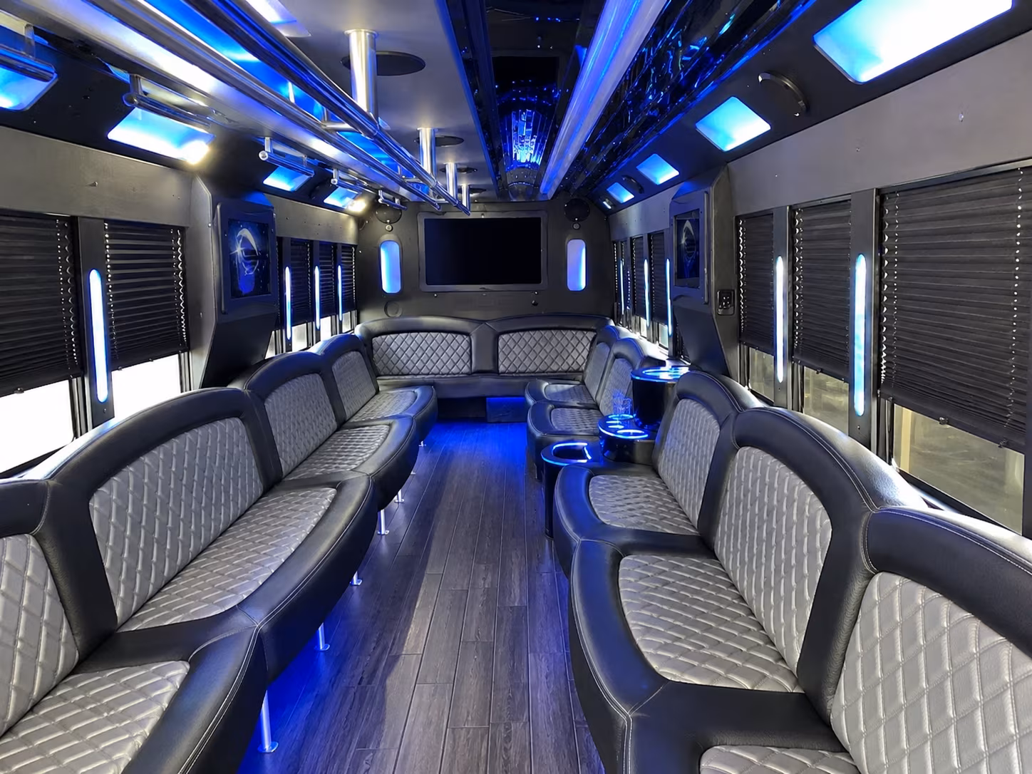 Brownsville Bachelor & Bachelorette Transportation party bus exterior