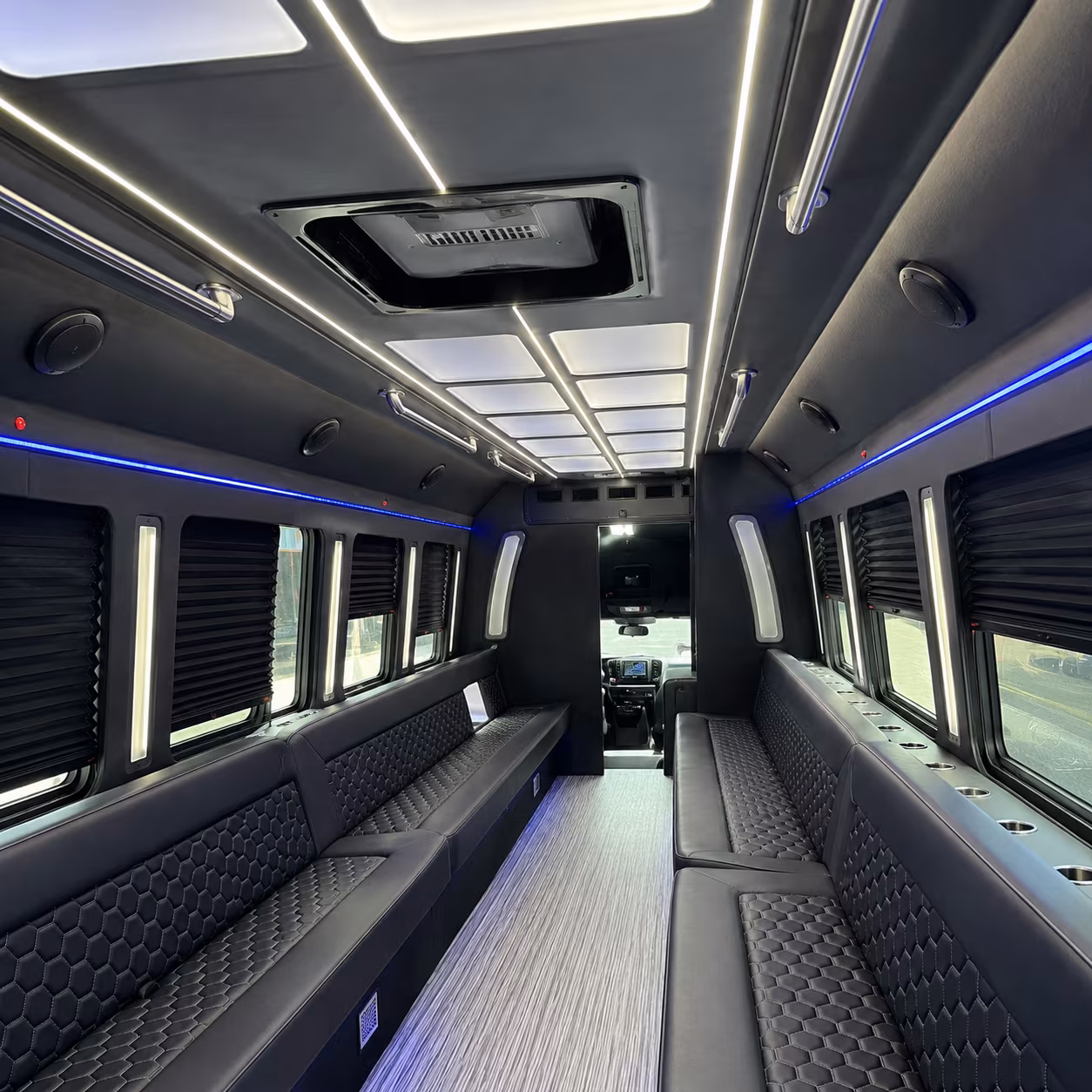 Brownsville Concert & Music Festival Transportation party bus interior