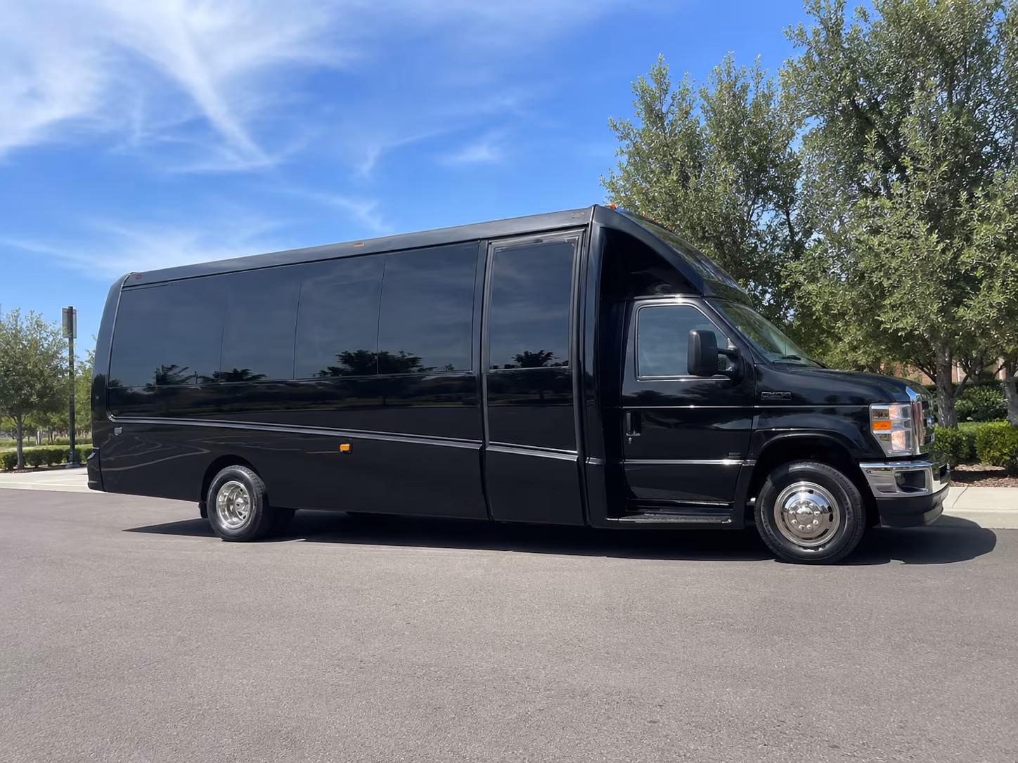 Brownsville Corporate Transportation party bus exterior