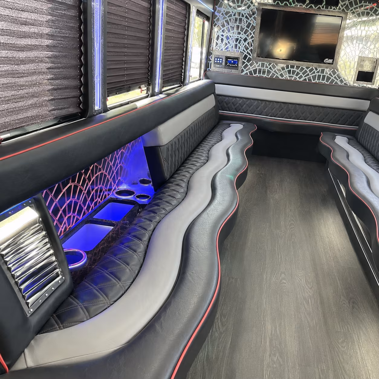 Brownsville Prom & Homecoming Transportation party bus exterior