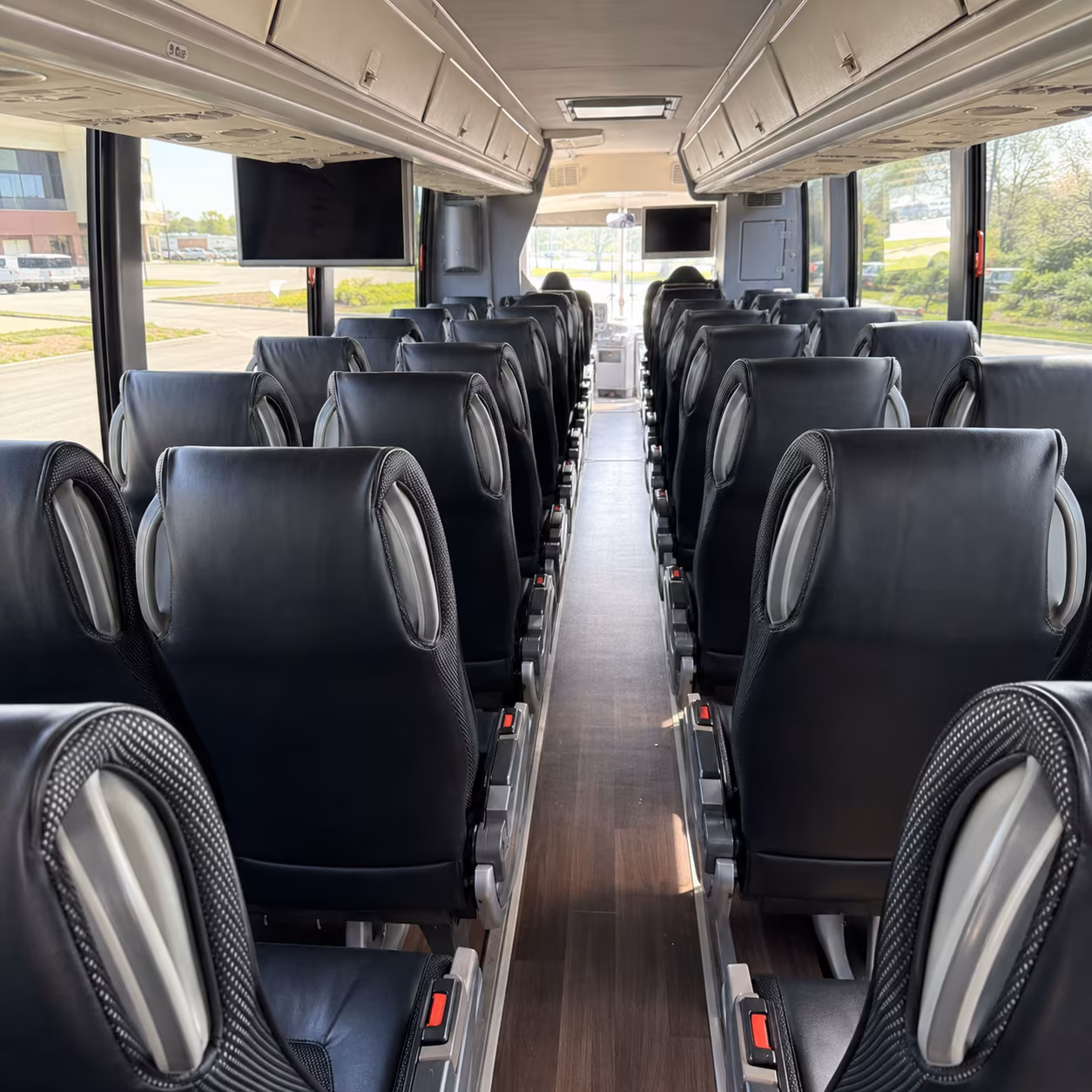 Brownsville School Event Transportation party bus exterior