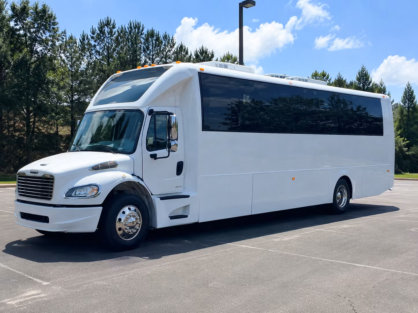 Brownsville Sporting Event Transportation party bus exterior