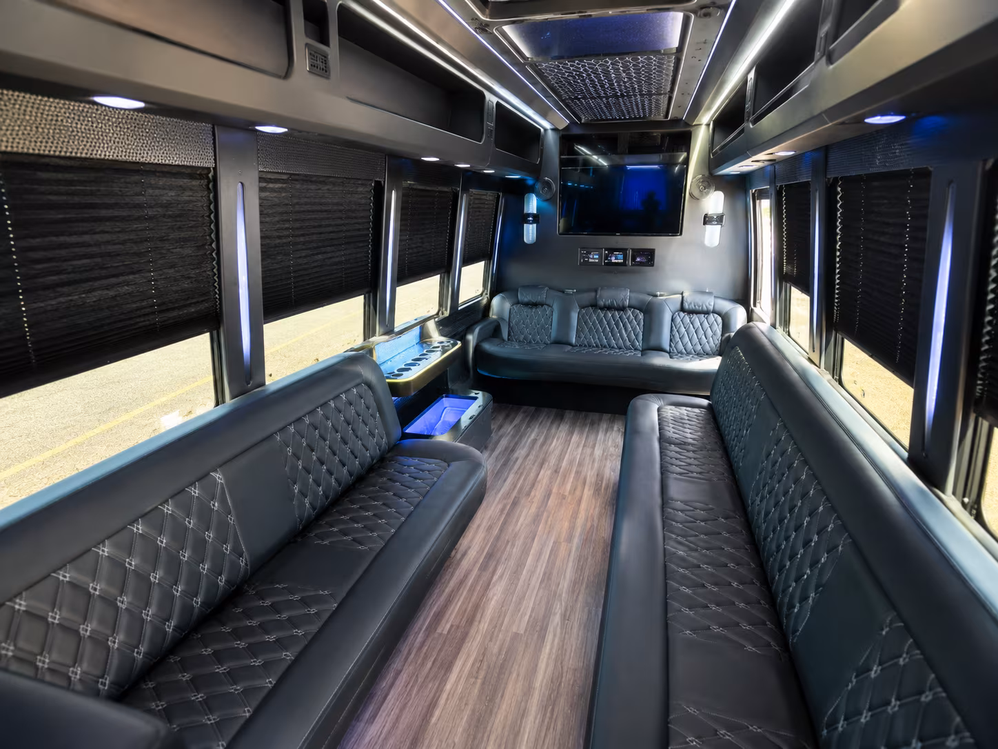 Brownsville Winery Tour & Pub Crawl Transportation party bus exterior