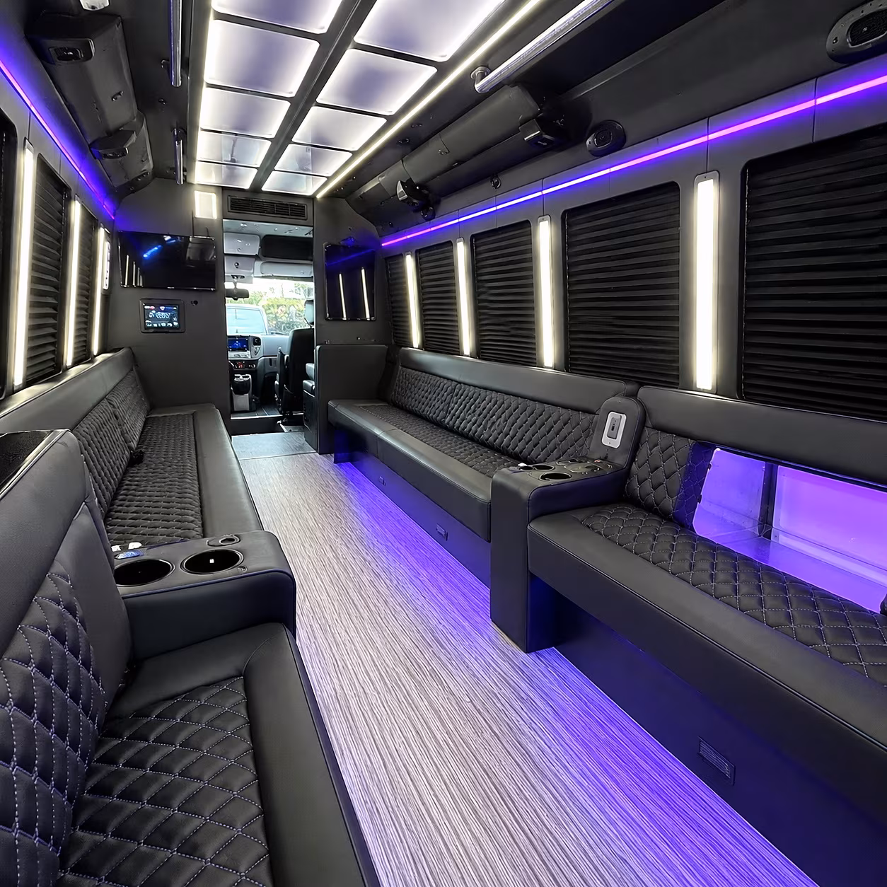 Brownsville Winery Tour & Pub Crawl Transportation onboard seating