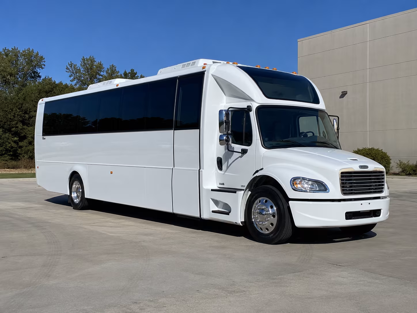 Interior of a party bus rental serving Brownsville