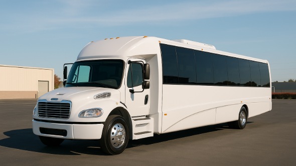 Exterior of Brownsville Party Bus Company's 20 Passenger Party Bus in Brownsville