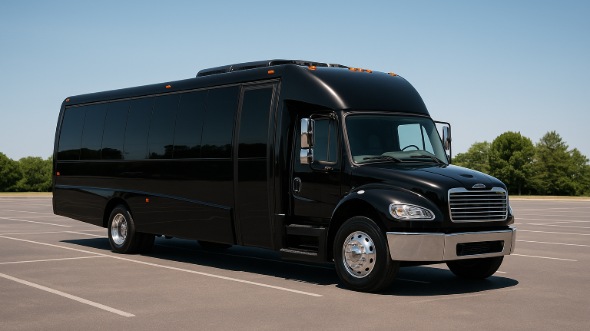 Exterior of Charter Bus Company McAllen's 25 Passenger Party Bus in McAllen
