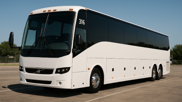 Exterior of Brownsville Party Bus Company's 40 Passenger Party Bus in Brownsville