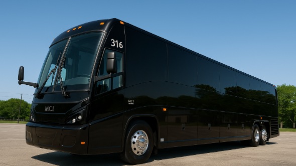 Exterior of Charter Bus Company Harlingen's 40 Passenger Party Bus in Harlingen