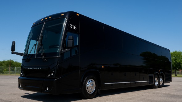 Exterior of Charter Bus Company Laredo's 40 Passenger Party Bus in Laredo