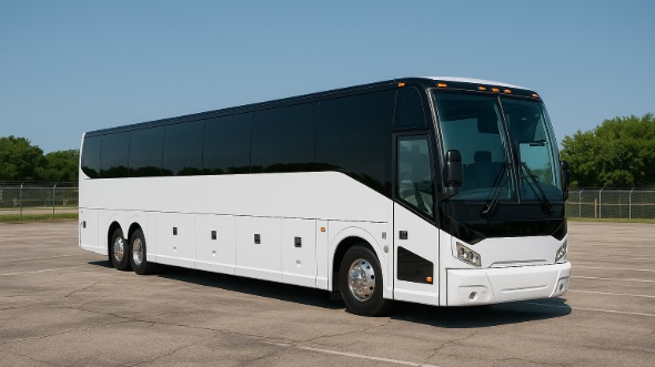 Exterior of Charter Bus Company McAllen's 40 Passenger Party Bus in McAllen