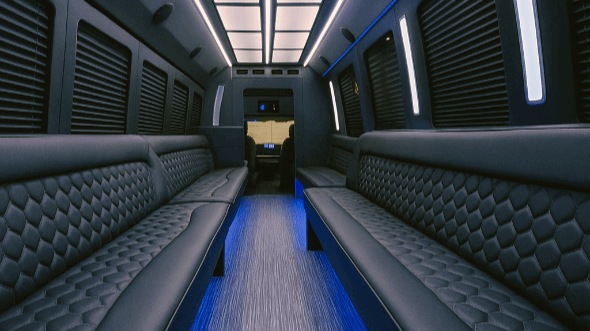 brownsville 50 passenger party bus inside